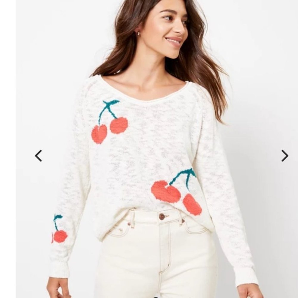 Loft Lou & Grey NWT Cherry Sweater
